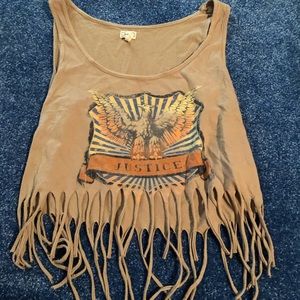 Fringe crop top